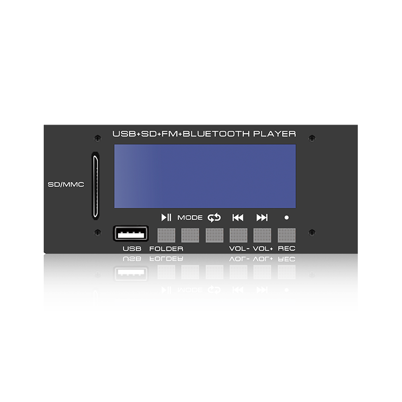 LCD6228: Lettore MP3 con schermo LCD e connettore SD/USB a sei pulsanti con Bluetooth, TWS