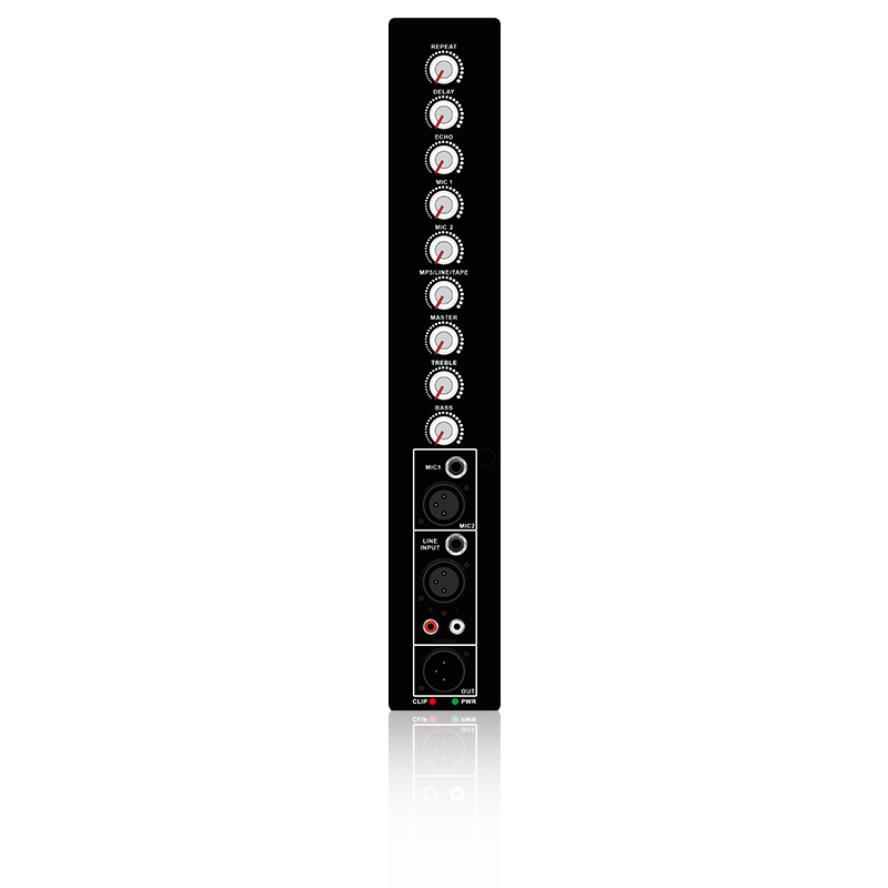 PL69S: modulo funzionale analogico verticale per ripetizione microfono, ritardo e controllo eco