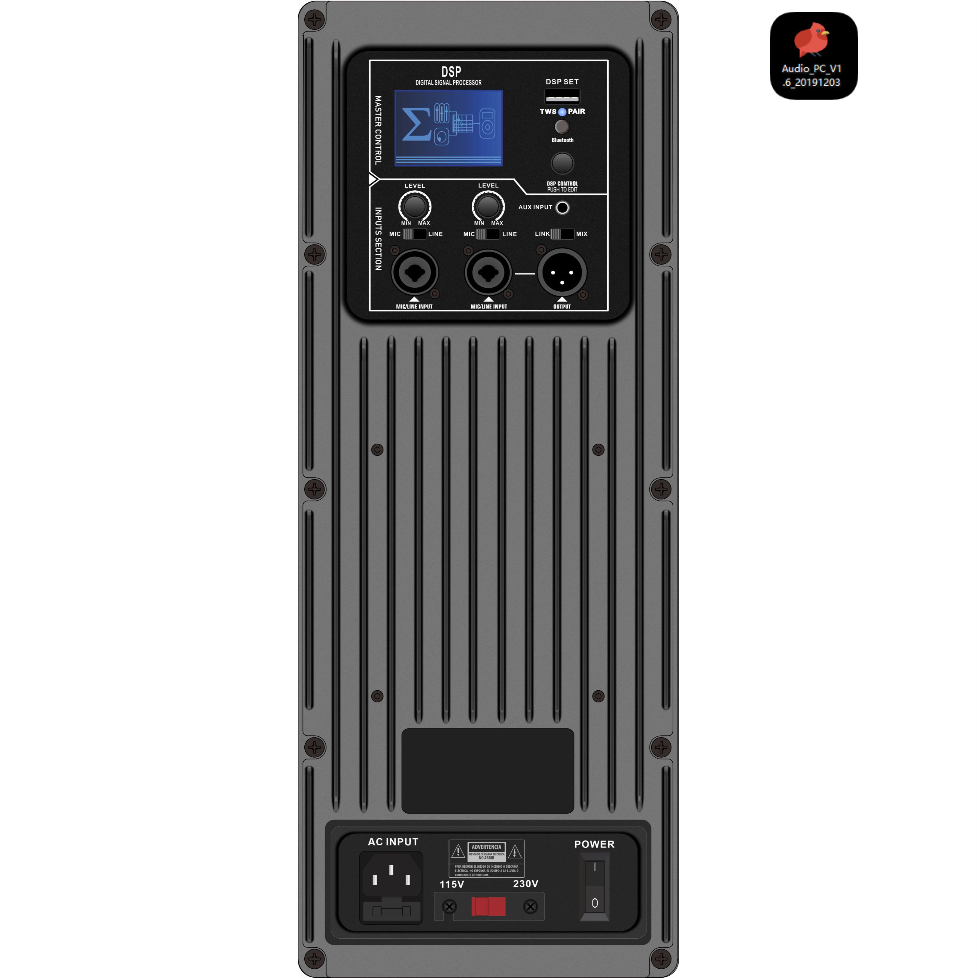 DSP1803 Amplificatore amplificato DSP full-range