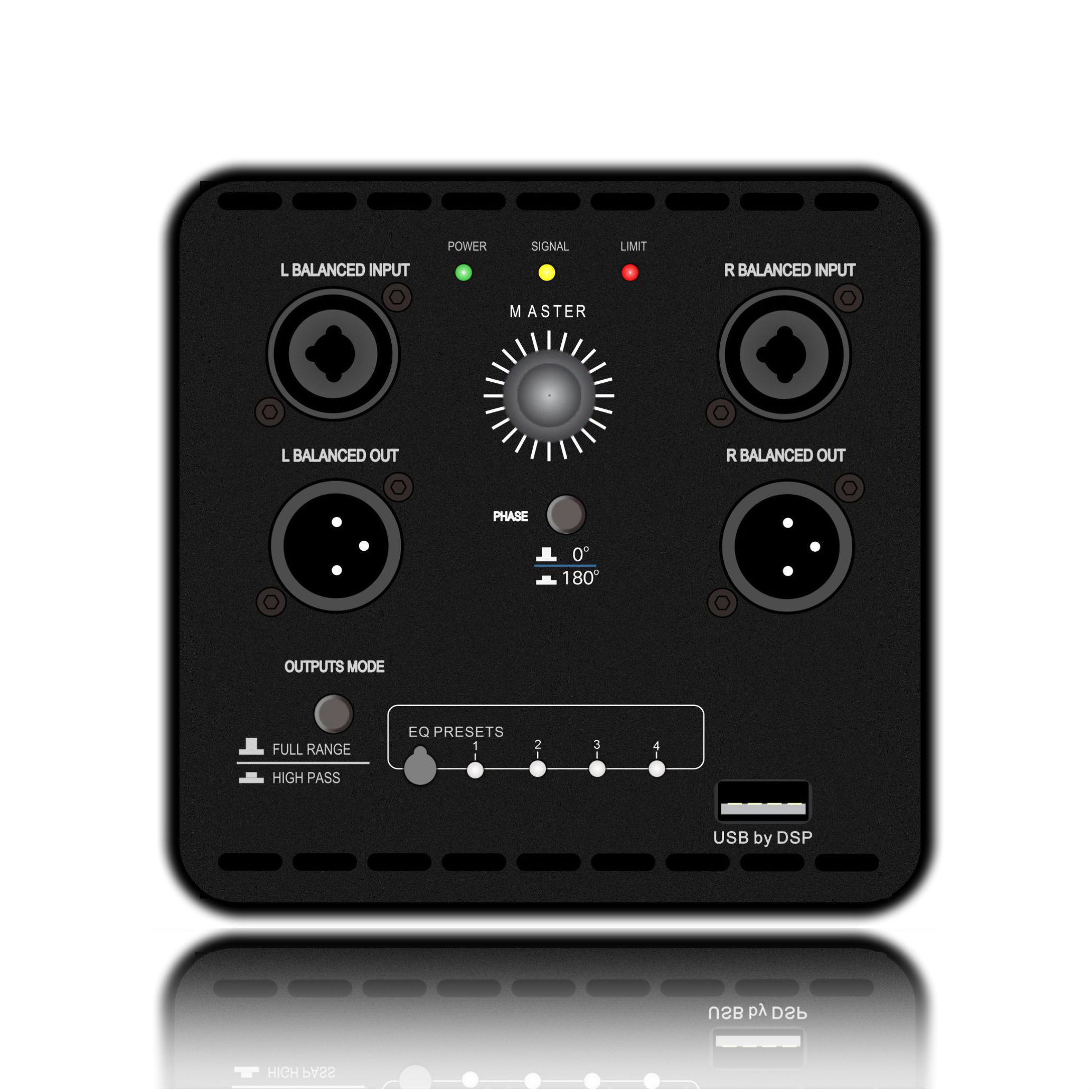 DSP1904: Collocabile con subwoofer PA professionale