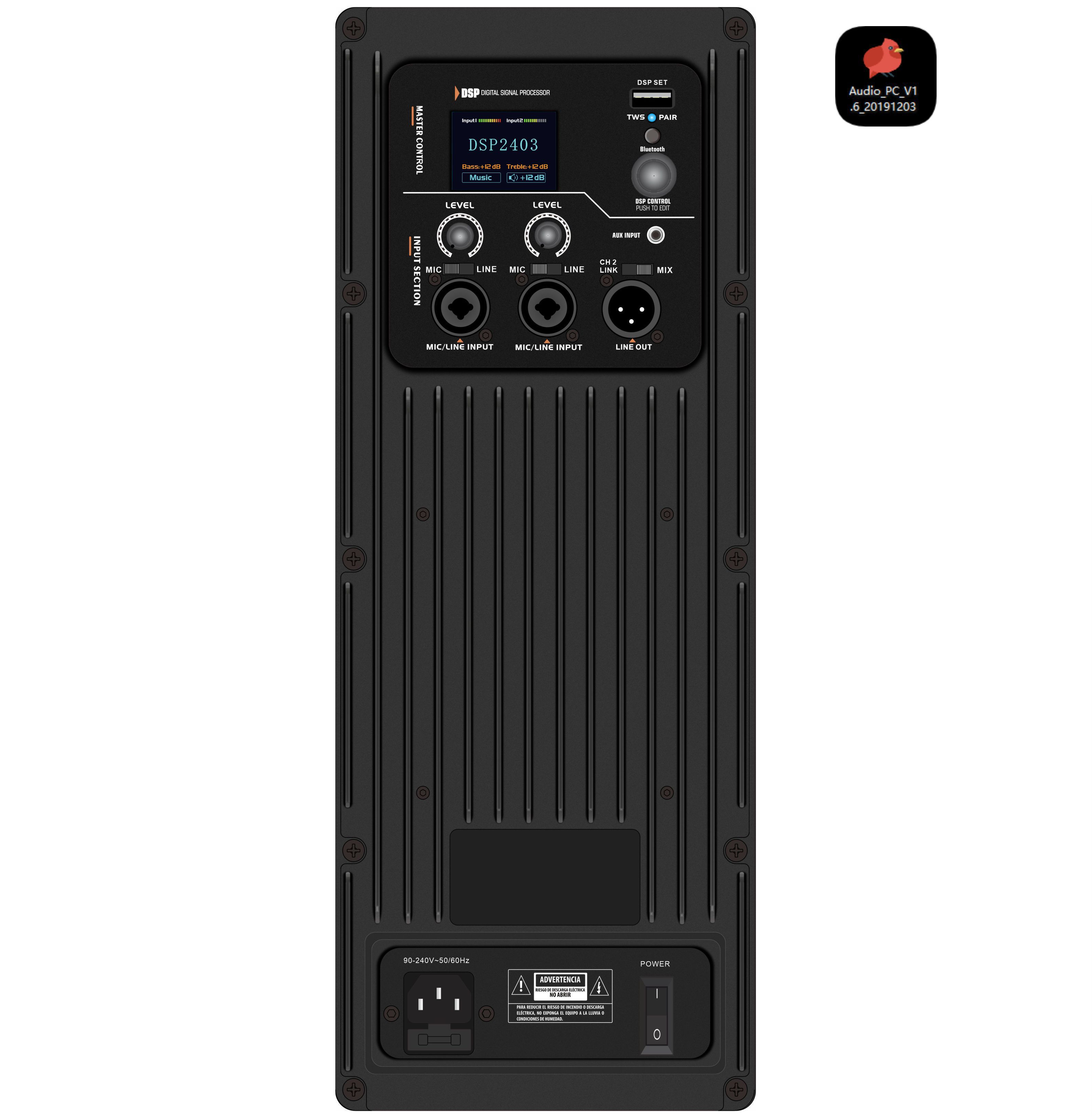 DSP2403 Amplificatore per altoparlanti attivi full-range