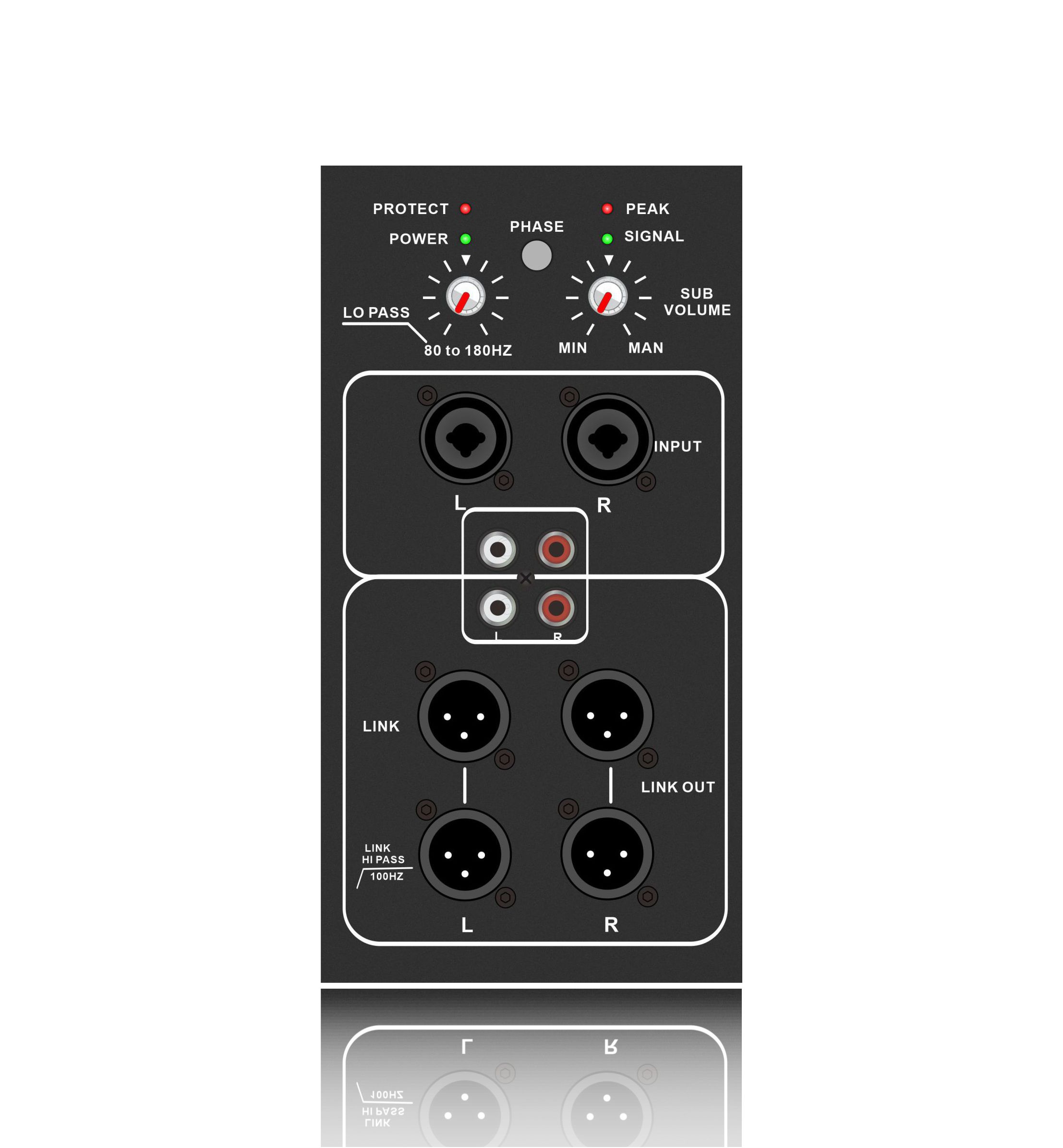 SUB18-2.1 Amplificatore subwoofer amplificato in classe AB
