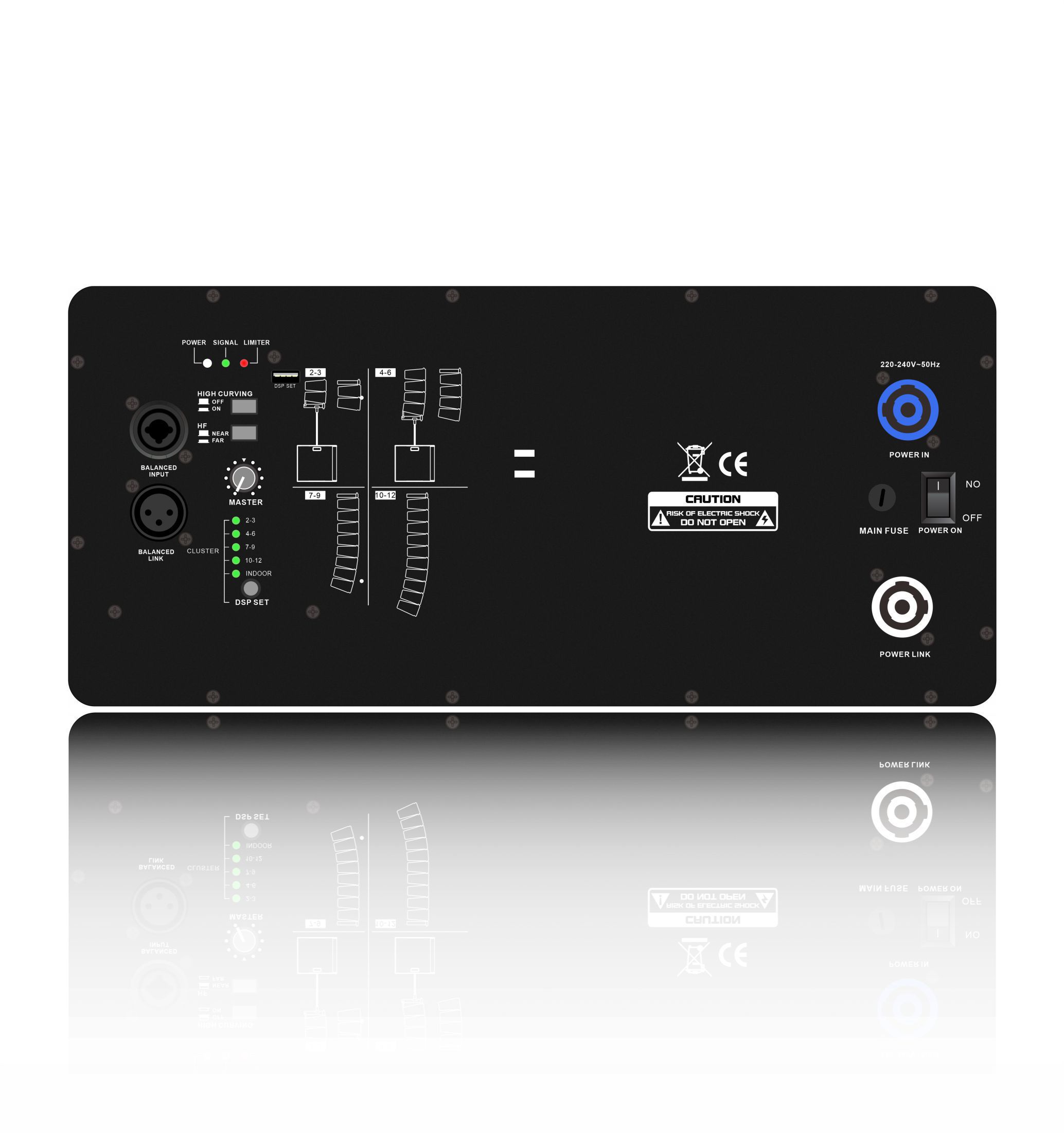 Amplificatore di potenza per sistema line array professionale HDL10-A