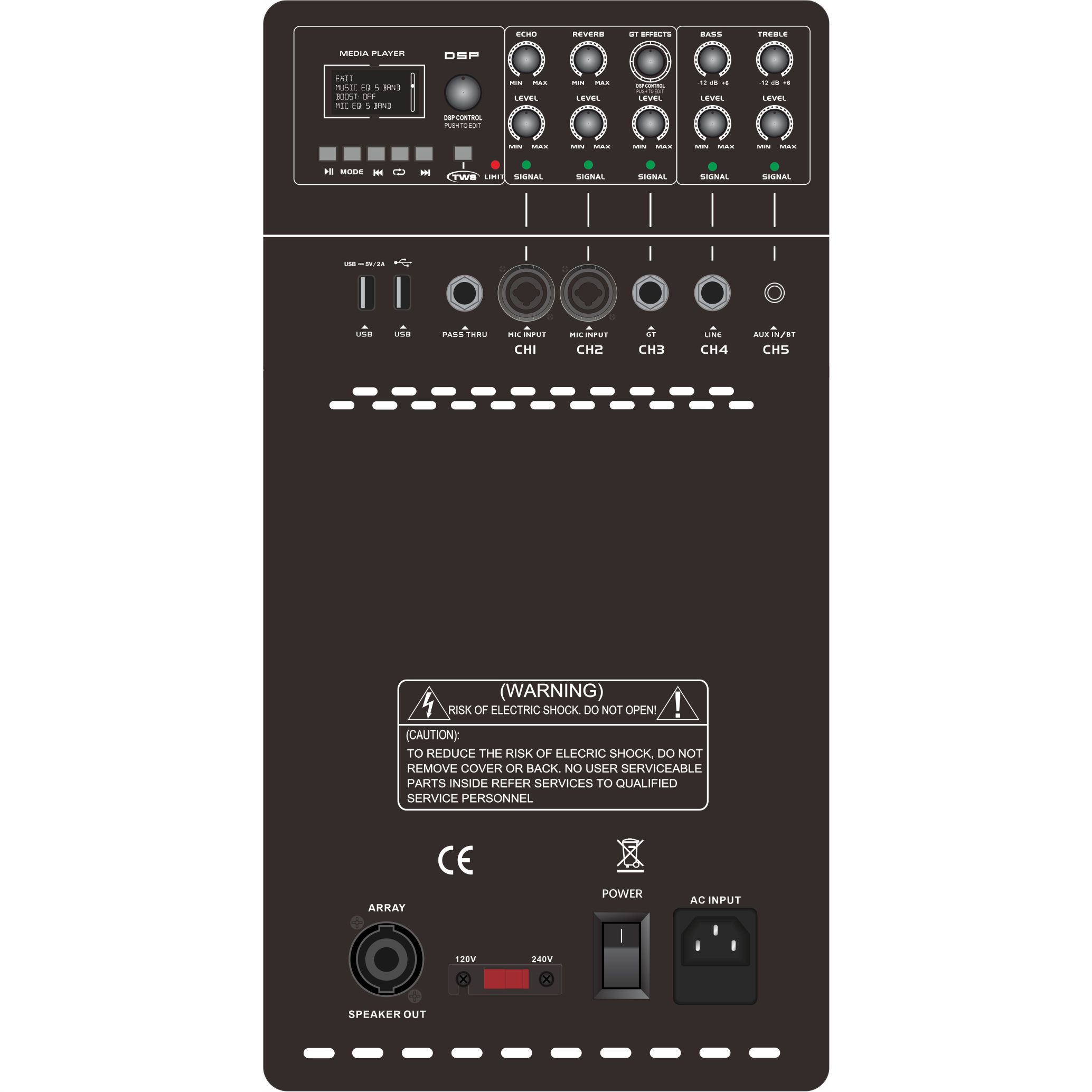 Amplificatore di potenza Line Array attivo MK12-1.1 Pro