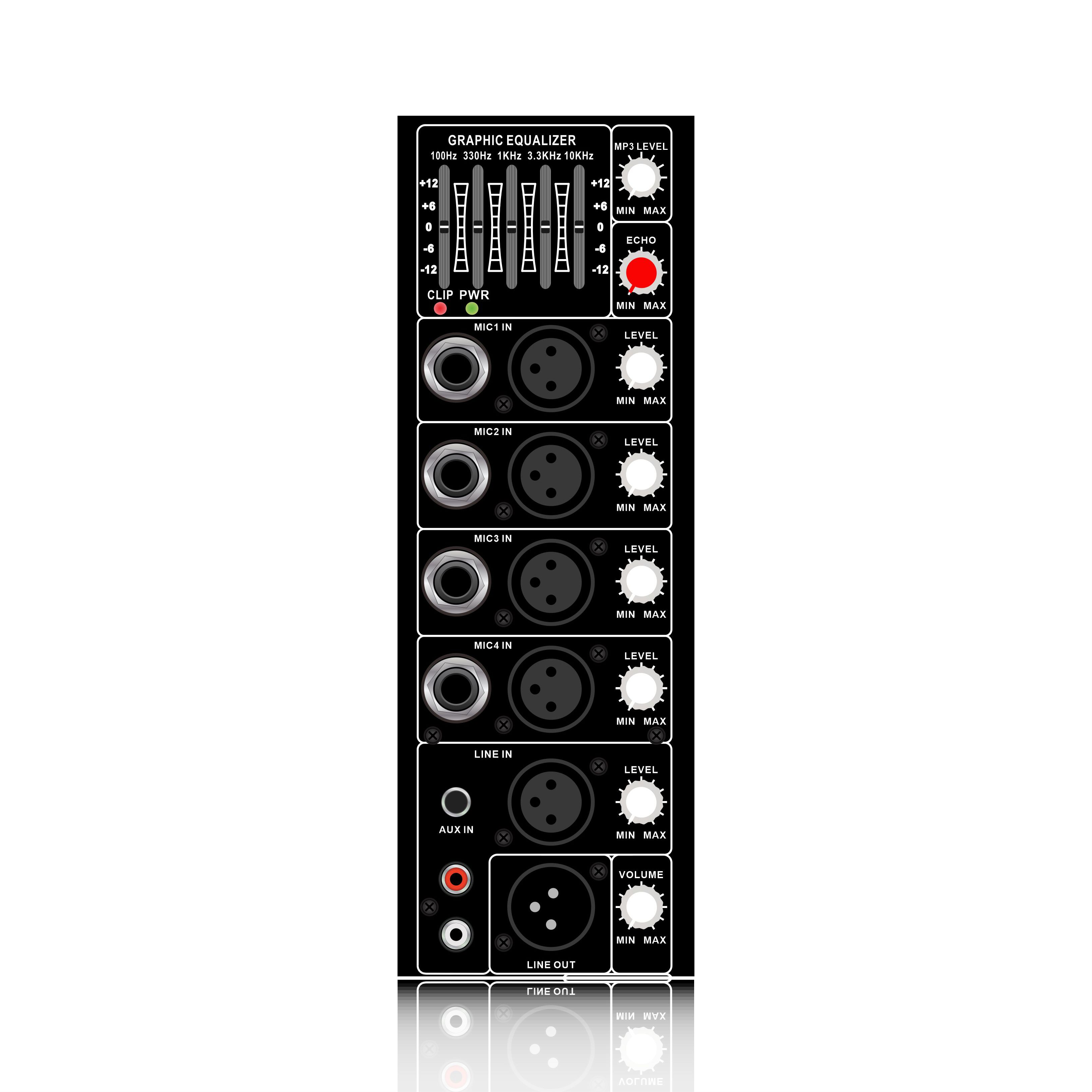 Amplificatore per altoparlanti multicanale in classe AB PL67