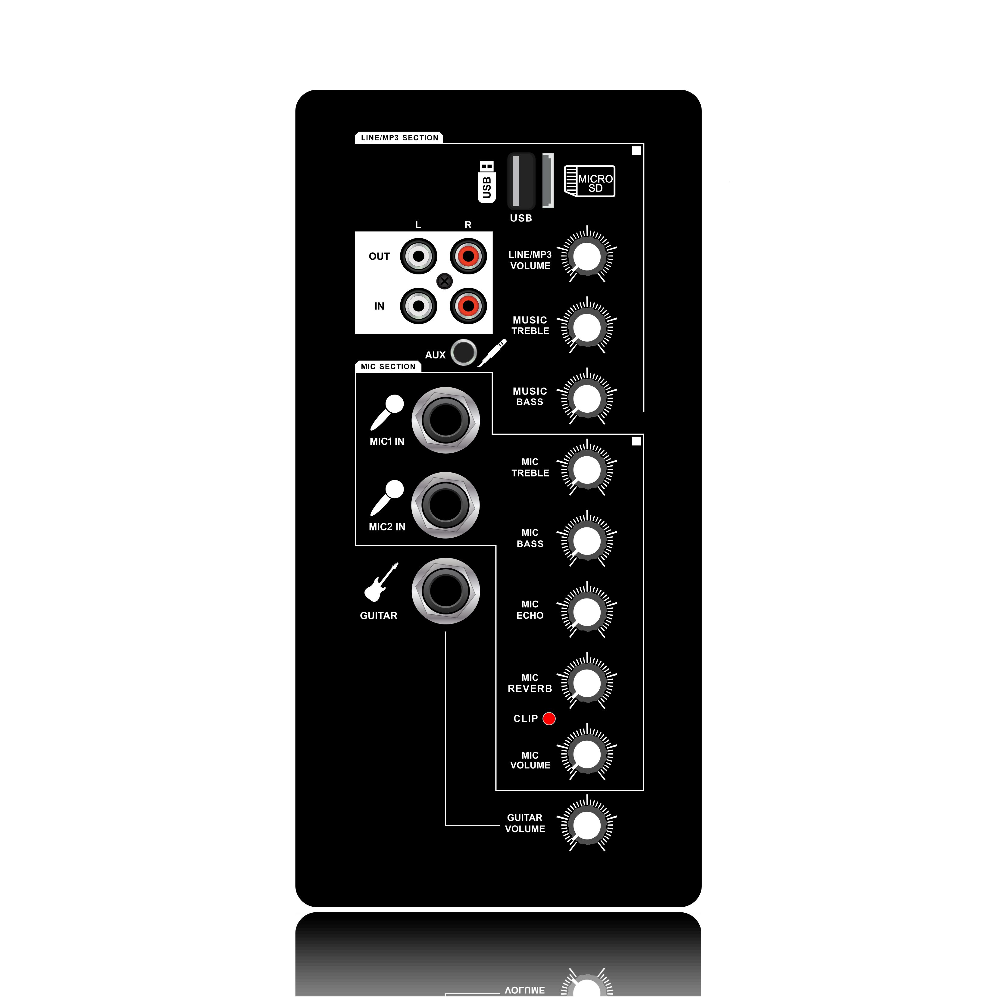 Amplificatore per altoparlante karaoke a gamma completa di classe D BOOM10