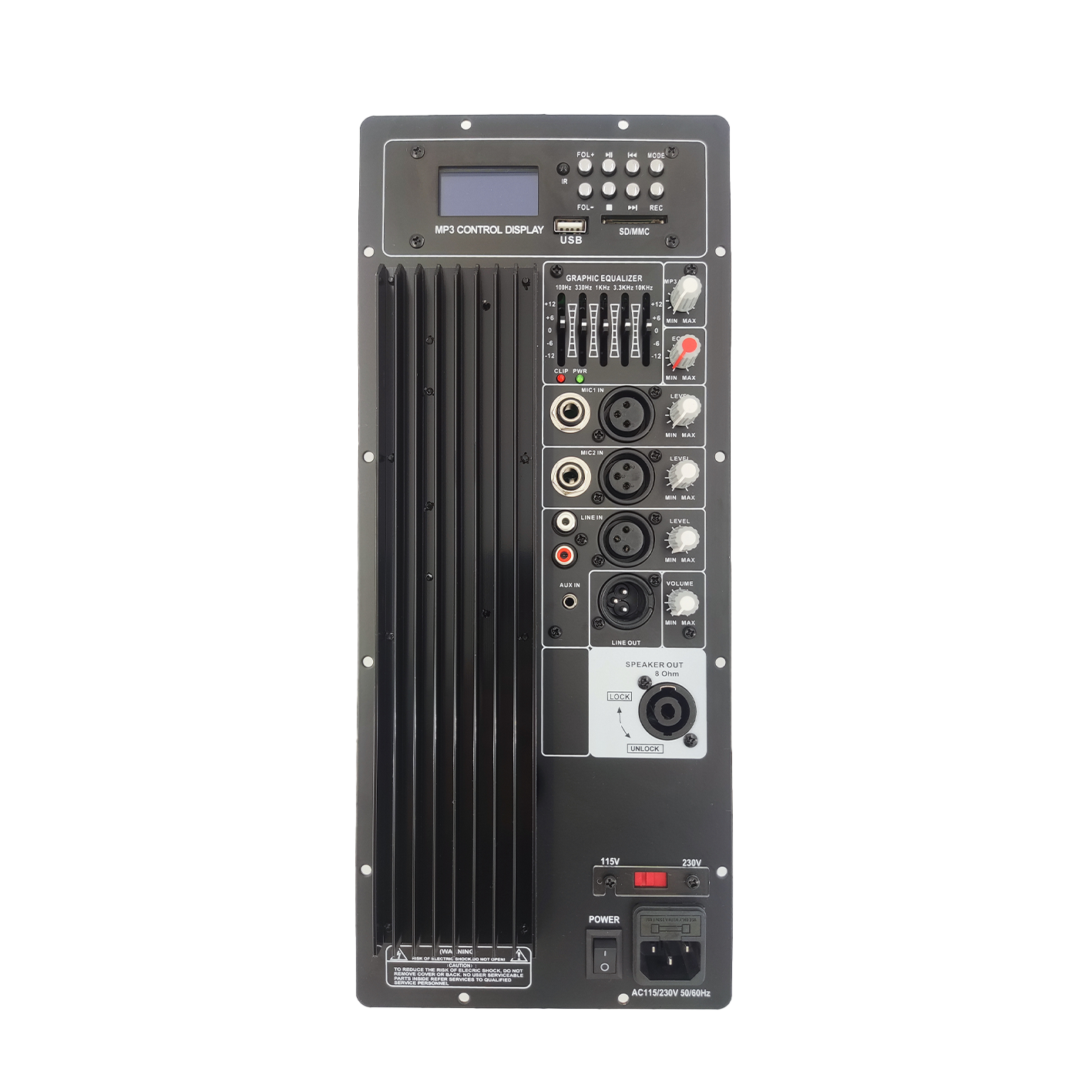 Amplificatore per altoparlante sistema PA in classe AB PL70