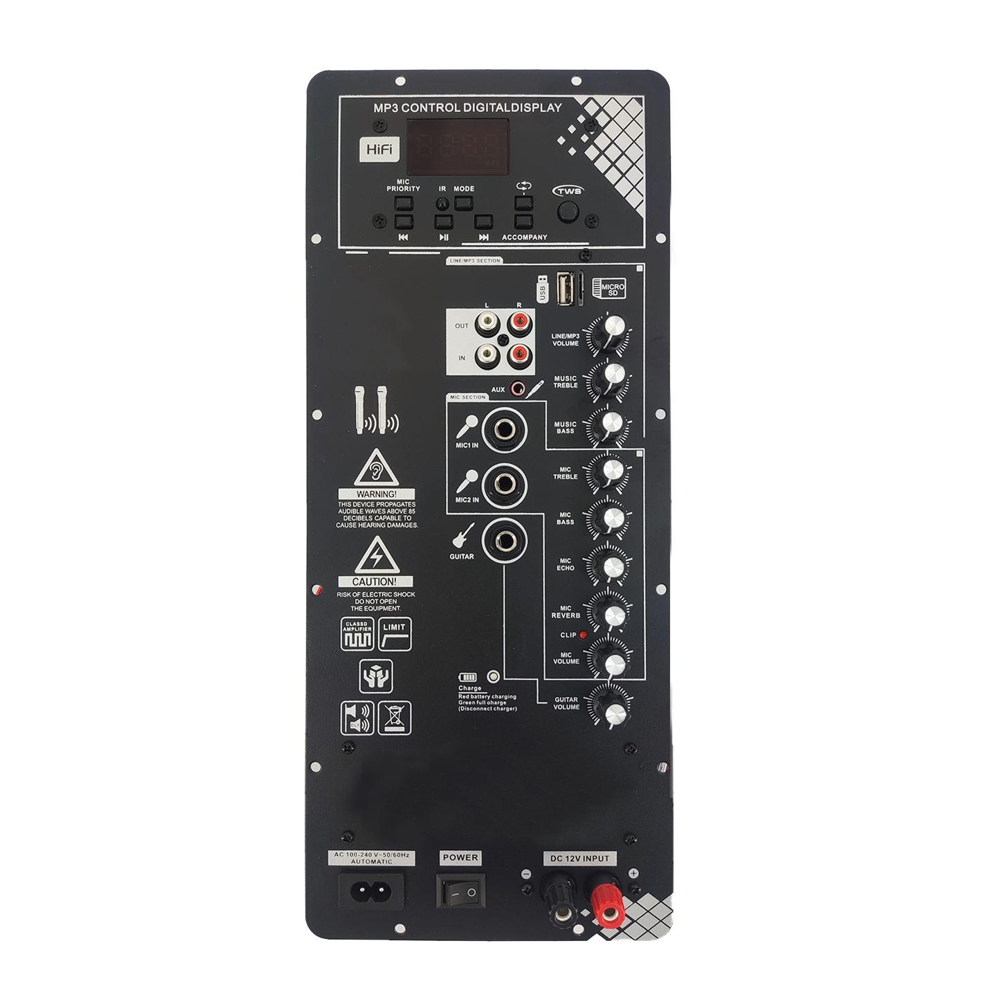 Amplificatore per altoparlante karaoke a gamma completa di classe D BOOM10