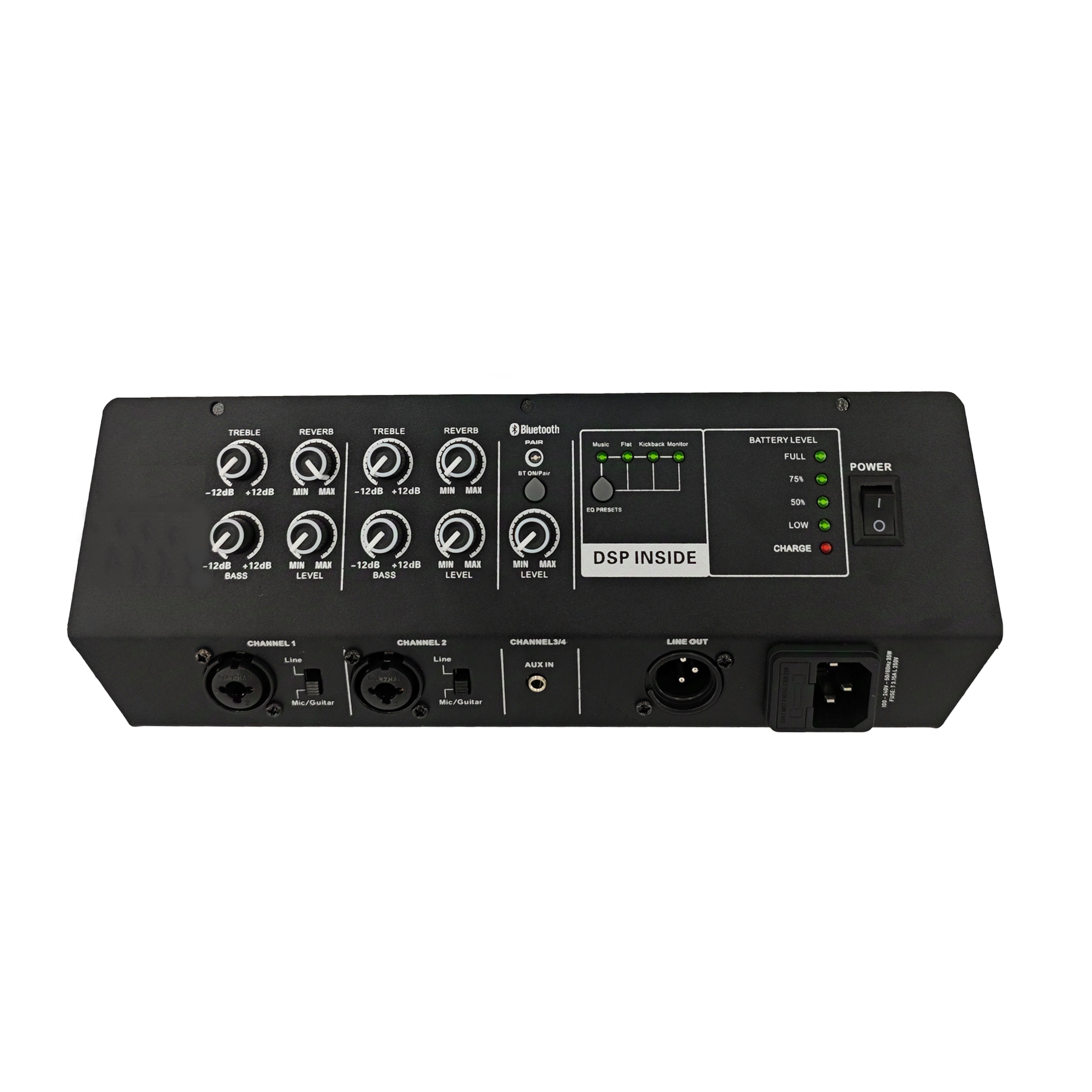 Amplificatore per sistema di altoparlanti amplificato portatile PL85DSP