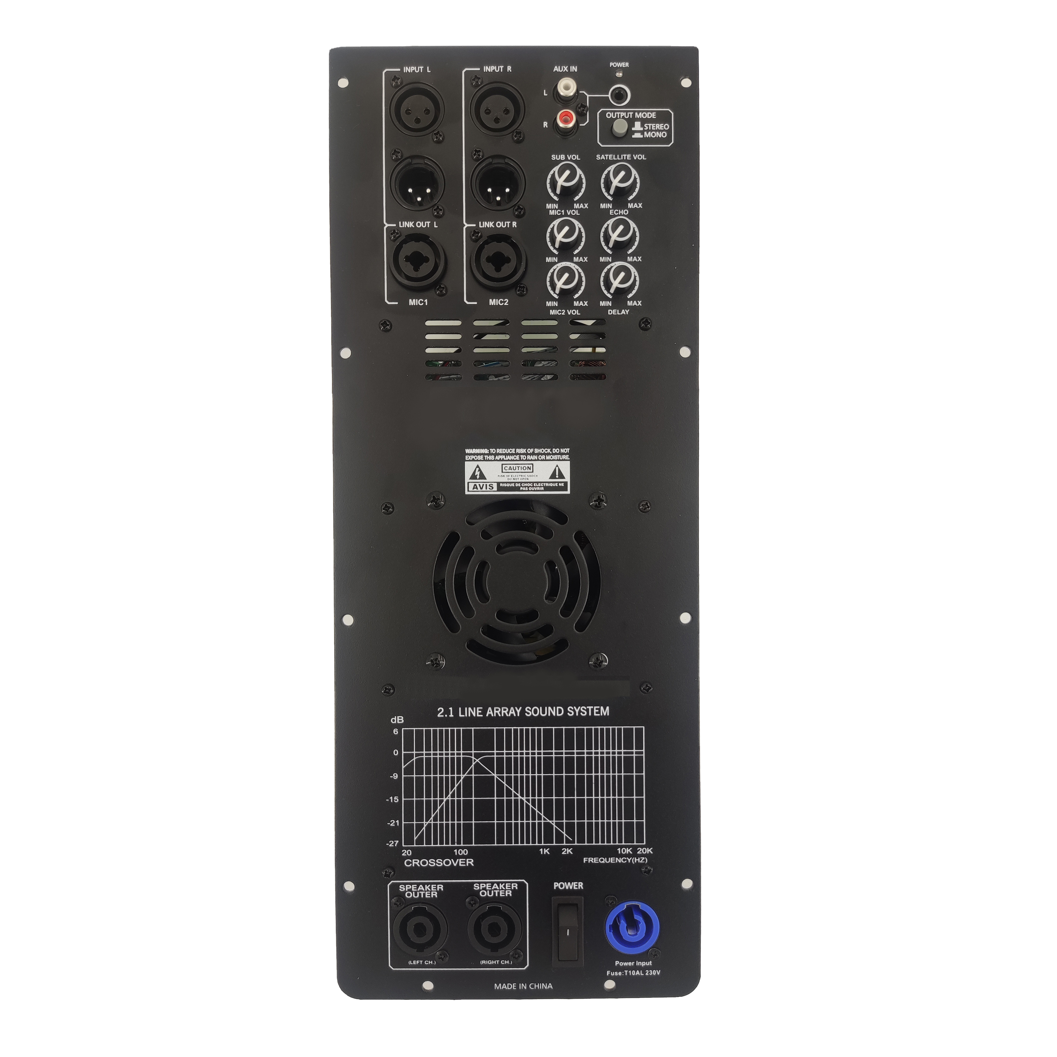 Amplificatore di potenza line array attivo DSP1908-2.1 Pro